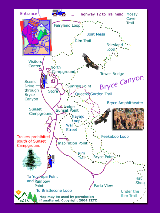 Bryce Canyon Map